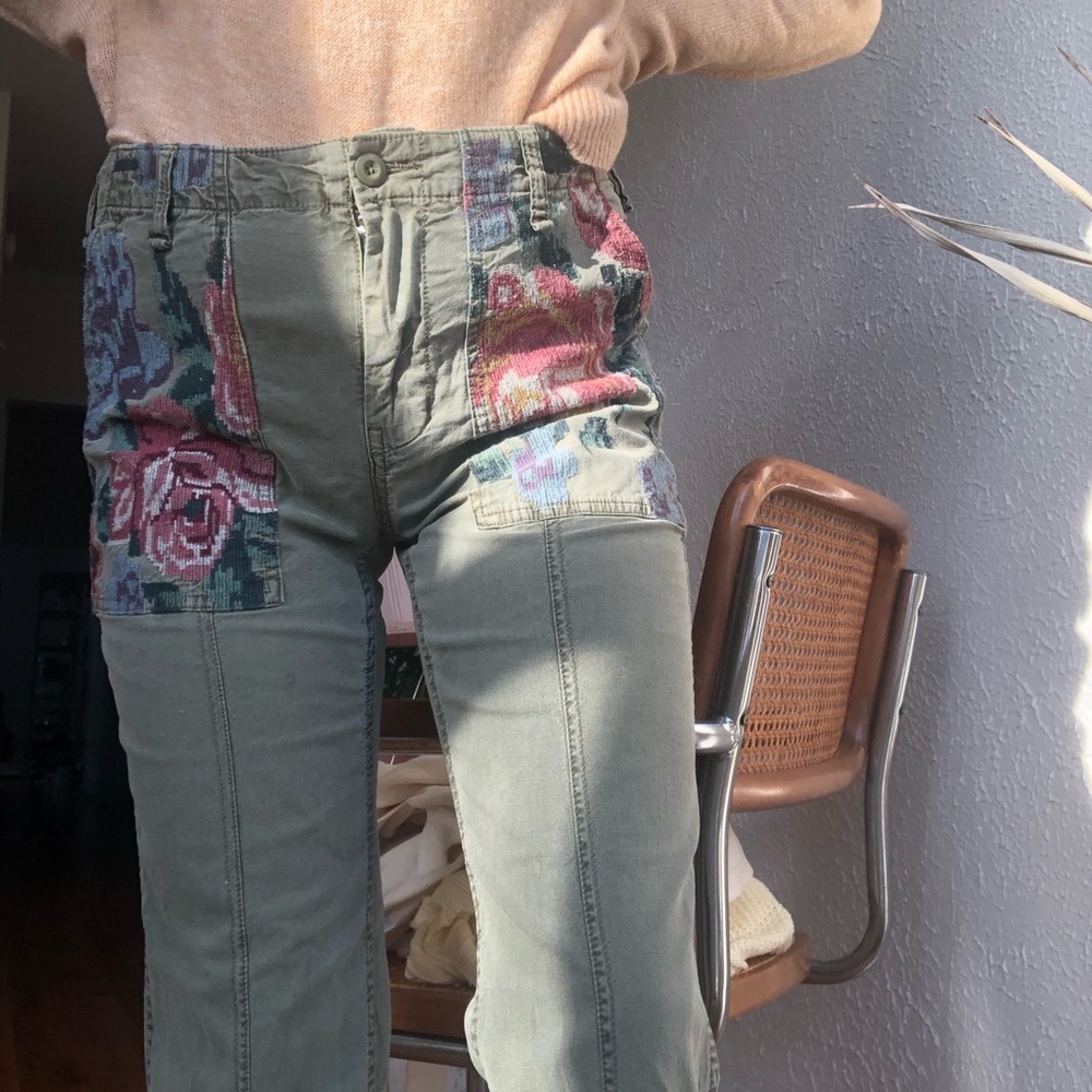 Anthropologie Army Green Pants